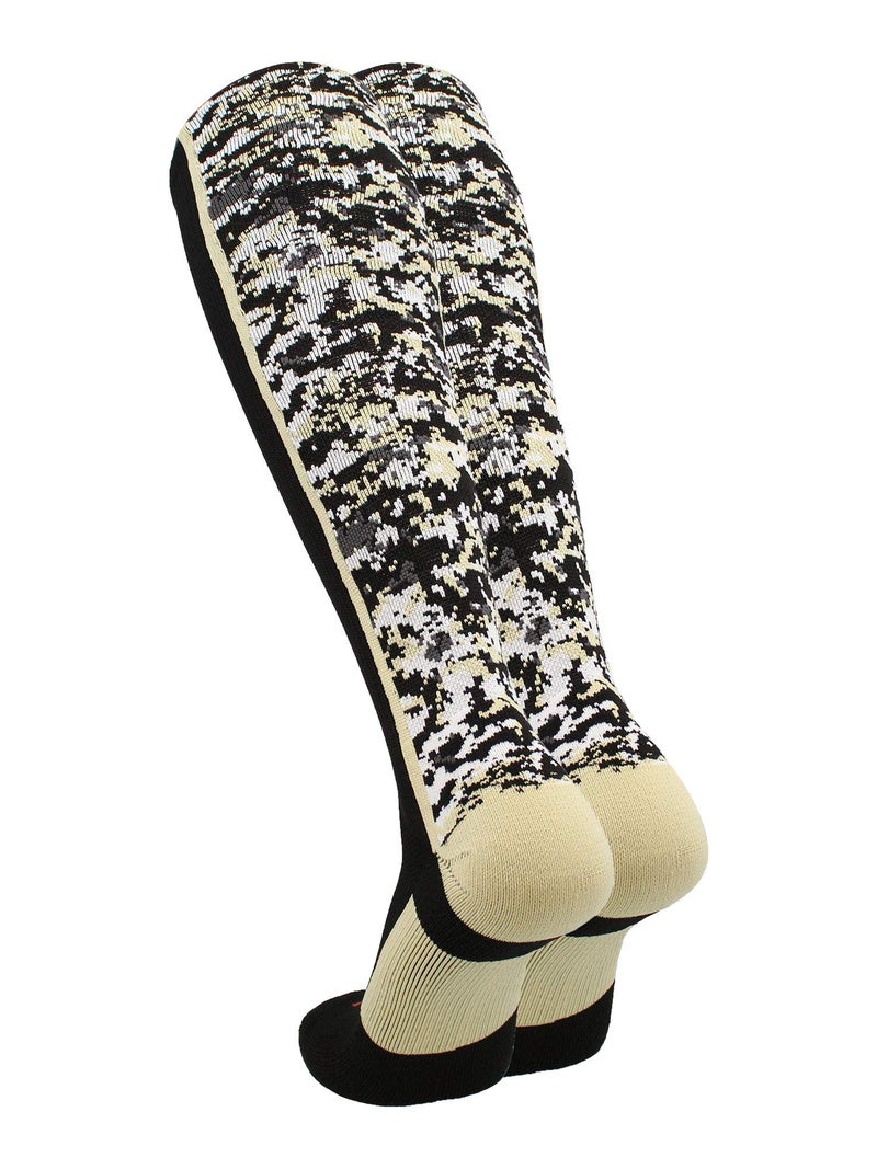 TCK Digital Camo OTC Socks (Black/Vegas Gold, Medium) - Image 2